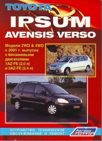   Toyota Ipsum, Avensis Verso   2WD&4WD  2001 .. ,    .