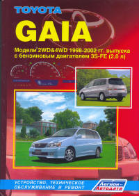 �����  Toyota GAIA (2WD & 4WD) ������ � 1998-2004 ��.  ����������, ����������� ������������ � ������.
