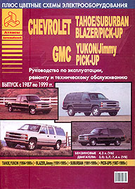 ����� Chevrolet Tahoe, Suburban, Blazer, Pick-Up GMC Yukon, Jimmy � 1987-1999 ��. ����������� �� ������������, ������������ � �������